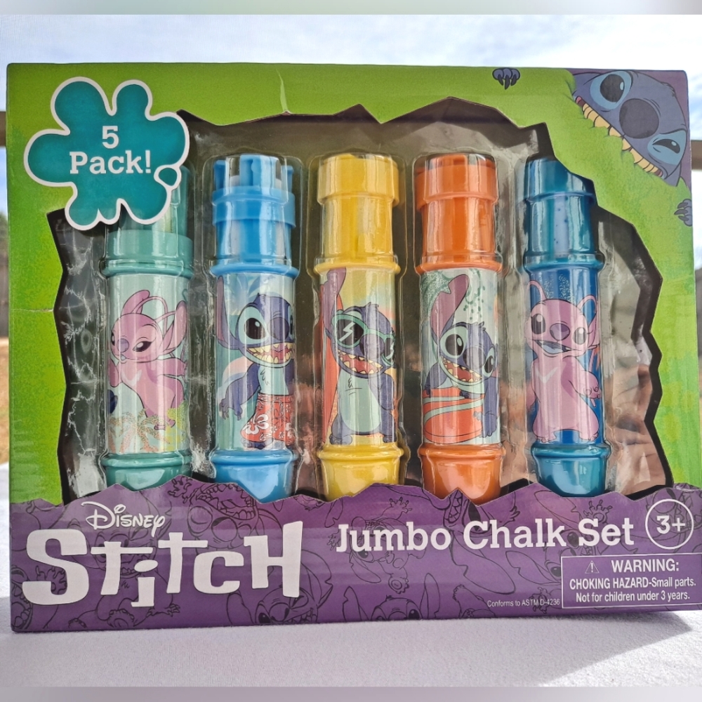 Disney Stitch 5 Pack Chalk Set